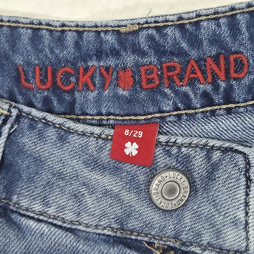 Lucky Brand Women's Jeans 8/29 Denim Palazzo Pleated Wide Leg Rigid High Rise‎ - Picture 3 of 16